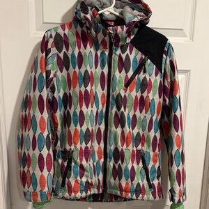 Vibrant Multicolor Kids Puffer Jacket